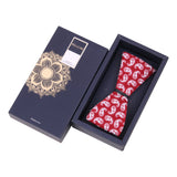 Peluche The Royal Paisley Red Self Open Bow Tie