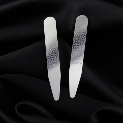 Silver Metal Collar Stays for Men