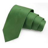Upscale Green Colored Microfiber Necktie for Men | Genuine Branded Product from Peluche.in