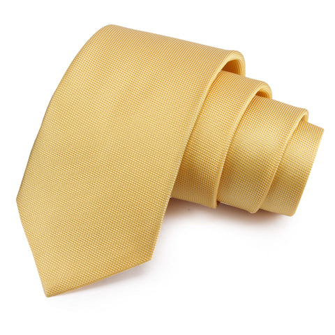 Upscale Yellow Colored Microfiber Necktie for Men | Genuine Branded Product from Peluche.in
