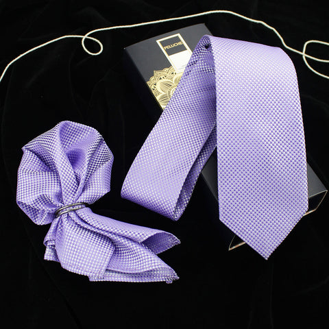 Neck Tie and Pocket Square Set for Men