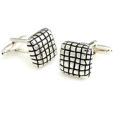 Peluche Checkered Enamel Cufflinks