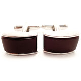 Burgundy Burgundy Cufflinks - Peluche.in