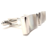 Concave Mother of Pearl Cufflinks - Peluche.in