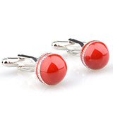 Peluche Cricket Ball - Cufflinks Brass