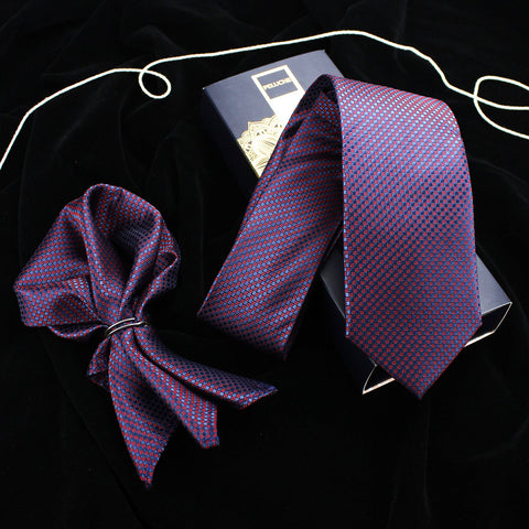 Neck Tie and Pocket Square Set for Men