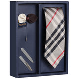 The Classy Flower Gift Box Includes 1 Neck Tie, 1 Brooch & 1 Pair of Collar Stays for Men | Genuine Branded Product from Peluche.in
