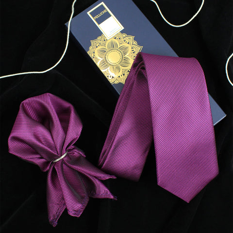 Neck Tie and Pocket Square Set for Men