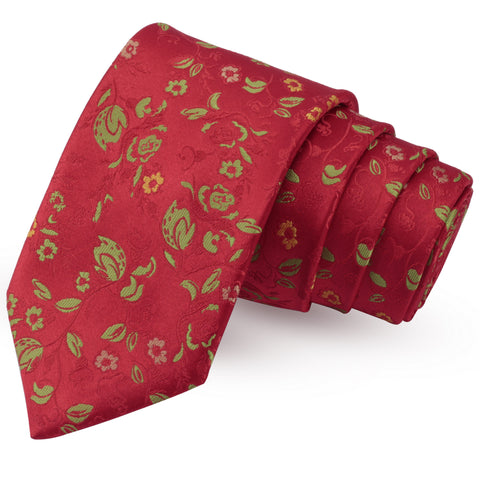 Trendy Red Colored Microfiber Necktie for Men | Genuine Branded Product from Peluche.in