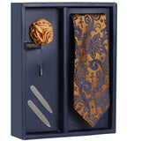 The Red Knot Gift Box Includes 1 Neck Tie, 1 Brooch & 1 Pair of Collar Stays for Men | Genuine Branded Product from Peluche.in