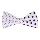 Peluche Polka Siblings White Bow Tie
