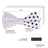 Peluche Polka Siblings White Bow Tie