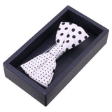Peluche Polka Siblings White Bow Tie