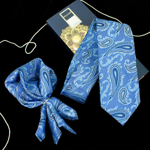 Neck Tie and Pocket Square Set for Men