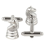 Classic Knight - Silver Cufflinks - Peluche.in