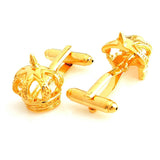 Crown - Golden Cufflinks - Peluche.in