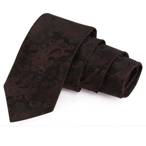 Fine Elegance Black Colored Microfiber Necktie for Men | Genuine Branded Product from Peluche.in