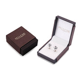Peluche Silver Double Knot Silver Colour Cufflinks for Men