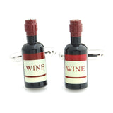Old Wine Bottle Black Cufflinks for Men | Genuine Branded Product from Peluche.in