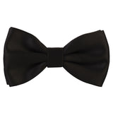 Peluche Essential  Black Coloured Cotton Bow Tie For Men