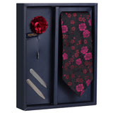 Bewitching Treat Gift Box Includes 1 Neck Tie, 1 Brooch & 1 Pair of Collar Stays for Men | Genuine Branded Product from Peluche.in