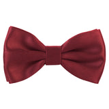 Peluche Essential  Maroon Coloured Cotton Bow Tie For Men