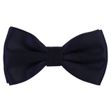 Peluche Essential Navy Blue Coloured Cotton Bow Tie For Men