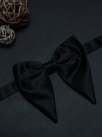 Peluche Black Butterfly Cotton Bow Tie For Men
