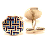 Peluche Octagon Enamel Cufflinks for Men