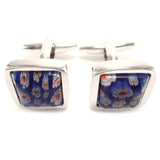 Peluche Quirky Floral Blossom Blue Cufflinks