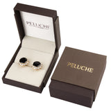 Peluche Gold Crystal and Stone  Cufflinks