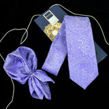 Neck Tie and Pocket Square Set for Men
