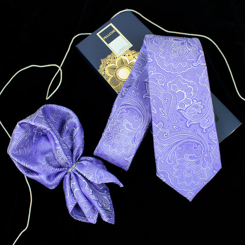 Neck Tie and Pocket Square Set for Men