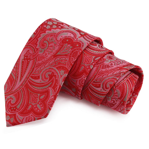 Lovely Red Colored Microfiber Necktie for Men | Genuine Branded Product from Peluche.in