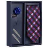 The Floral Fun Gift Box Includes 1 Neck Tie, 1 Brooch & 1 Pair of Collar Stays for Men | Genuine Branded Product from Peluche.in