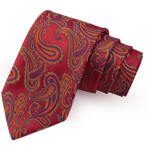 Swanky Red Colored Microfiber Necktie for Men | Genuine Branded Product from Peluche.in