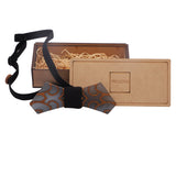 Peluche Exquisite Designed Black Wooden Bow Tie For Men