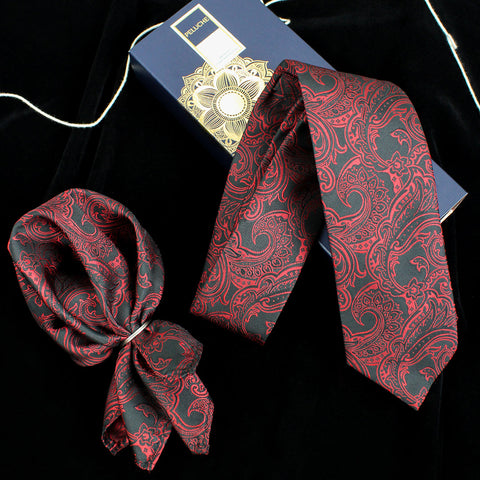 Neck Tie and Pocket Square Set for Men