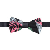Peluche The Blossoming Floral Black Bow Tie For Men