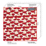 Peluche Quirky Mushrooms Off White and Red Colored Pocket Square for Men