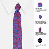 Neck Tie and Pocket Square Set for Men