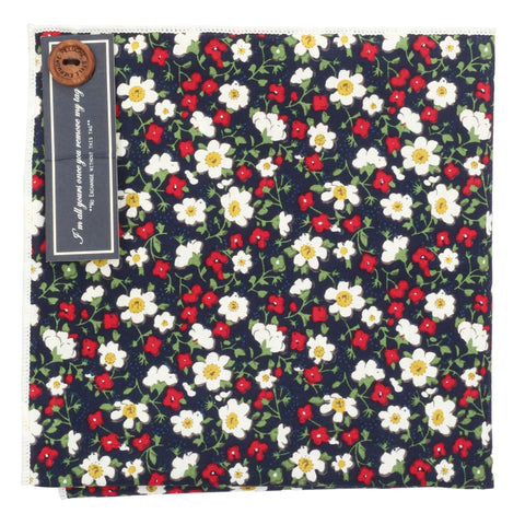Little Flowers Multicolored Pocket Square for Men | Genuine Branded Product from Peluche.in