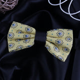 Peluche Micro Floral Dynasty Yellow Bow Tie For Men