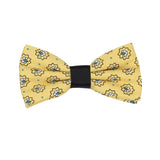 Peluche Micro Floral Dynasty Yellow Bow Tie For Men