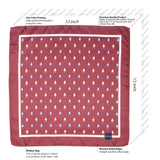 Peluche Silk Grapes Design Pocket Square For Men