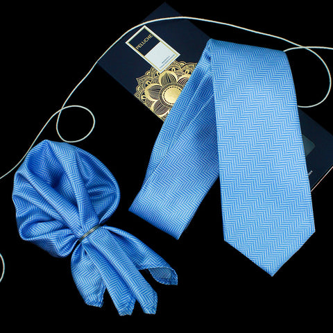 Neck Tie and Pocket Square Set for Men