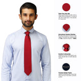 Peluche Trim Microfiber Necktie for Men