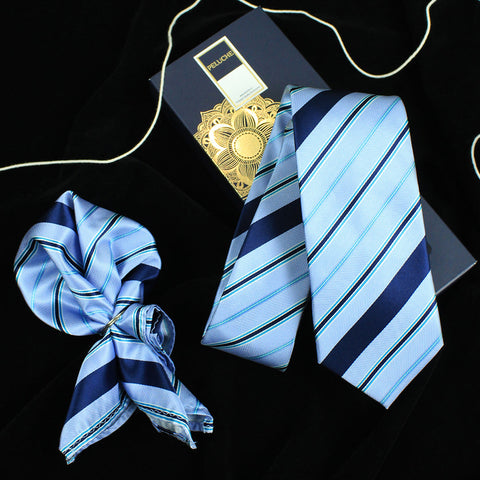 Neck Tie and Pocket Square Set for Men