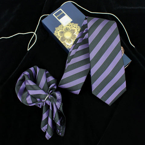 Neck Tie and Pocket Square Set for Men