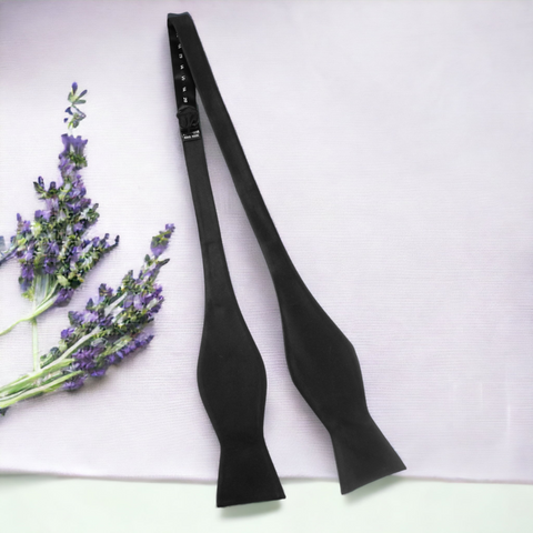 Black Open Bow Tie for Men